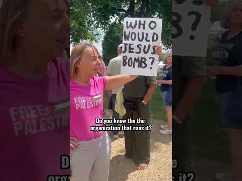 I confronted Christian nationalist festival attendees defending war on Iran and Israel’s genocide...