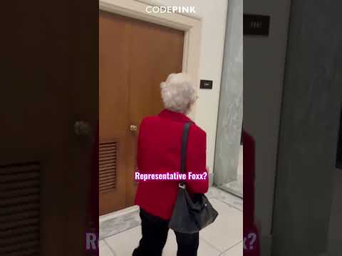 REP. FOXX TURNED AWAY THE  MOMENT SHE SAW THEY  WERE GAZAN CHILDREN