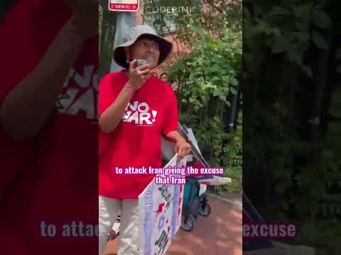 IN FRONT OF THE ISRAELI  EMBASSY: NO WAR WITH IRAN,  NO MORE GENOCIDE!
