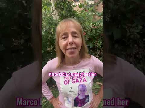 BREAKING: U.S. SANCTIONS  UN’S FRANCESCA ALBANESE FOR  EXPOSING ISRAEL’S WAR CRIMES