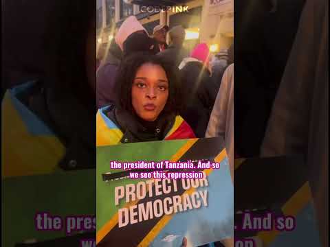 PROTESTORS IN DC DENOUNCE MASSACRES IN TANZANIA