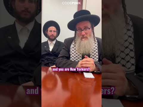 NY Rabbis Sit-In at Shumer's to say: Stop Supporting Israel!