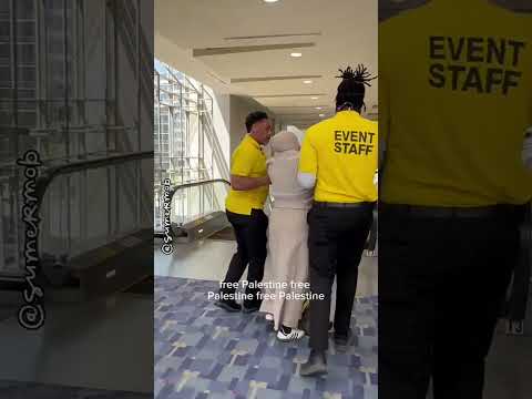 Palestinian Activist Confronts Israeli AI Surveillance Executive Rotem Abeles