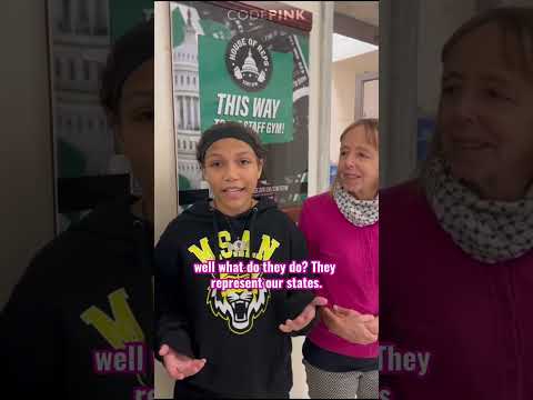 HIGH SCHOOL STUDENTS IN  CONGRESS FOR GAZA