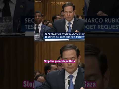 Sec. Marco Rubio Disrupted over support for Gaza Genocide