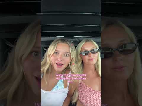 Driveway tea sesh 🤣💕🫶🏼✨ #fyp #viral #momandaughter #preppy #ootd #grwm #hair #trending #makeup