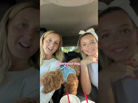 Did ELL make the cheer team!? 💕🫶🏼✨📣 #fyp #viral #momanddaughter #cheer #grwm #hair