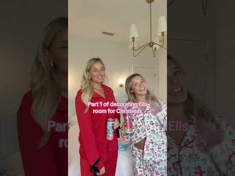 Part 1 of decorating Ells room for Christmas 💕🎄✨ #fyp #viral #momandaughter #ootd #christmas