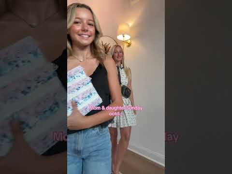 Sunday ootd 🫶🏼💕✨ #ootd #fyp #viral #momandaughter #grwm #hair #tiktok #daughter #teen #preppy