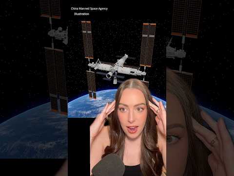 DAMAGED astronaut spacecraft on Chinese space station #news #space #astronomy #science  #shorts