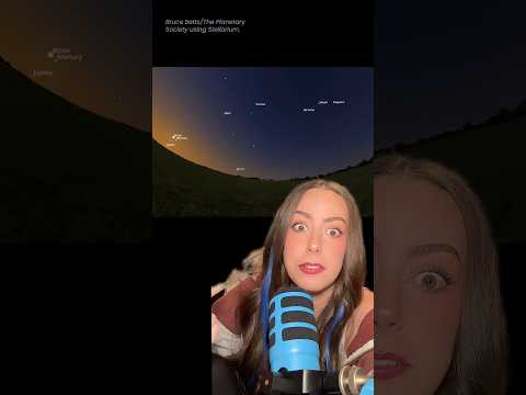 Planetary alignment coinciding with solar eclipse and Perseid meteor shower! #space #nasa #science