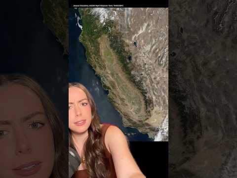 California’s giant bathtub… the Central Valley! #space #astronomy #earth