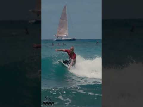 Jywelyn "Sponge" Williams gets barreled at the Adaptive Championships