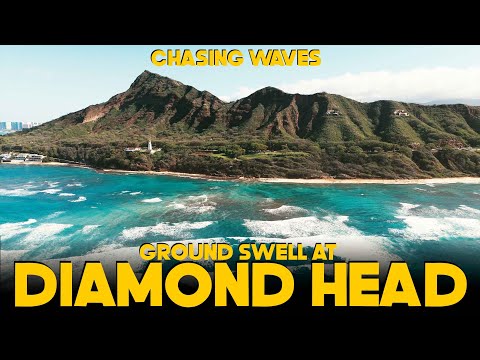 SURFING FIRING RIGHT REEF BREAKS AT DIAMOND HEAD