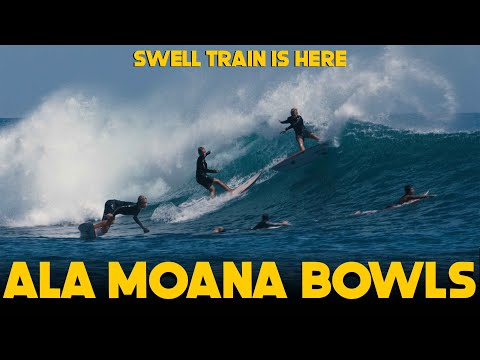 SWELL TRAIN BRINGS OVERHEAD SURF TO ALA MOANA BOWLS