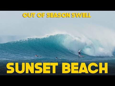OUT OF SEASON WINTER LIKE CONDITIONS GREENLIT SUNSET BEACH