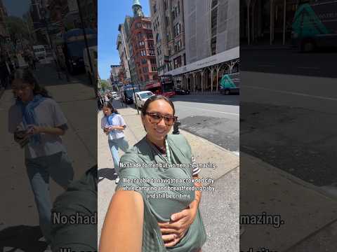BREASTFEEDING IN THE MIDDLE OF NYC #momlife
