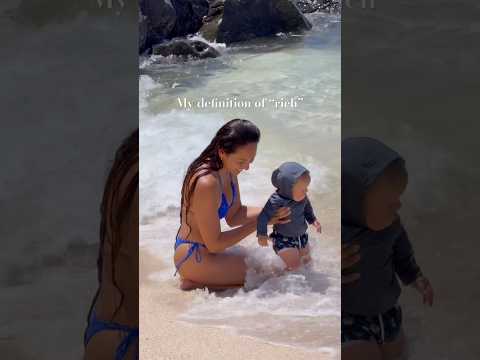Taking my #baby to the #beach 🥹🩵