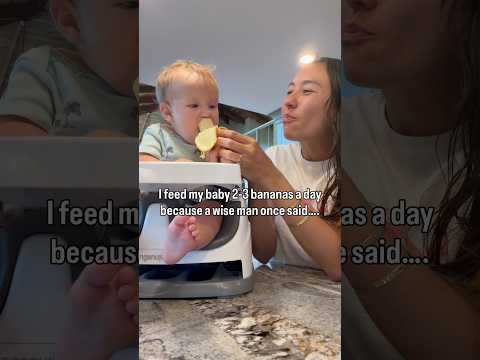FEED YOUR BABY BANANAS!! - #momlife #baseball #funny #babyfood