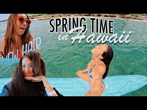 Living In Hawaii Vlog *dying my hair, surfing, unboxing*