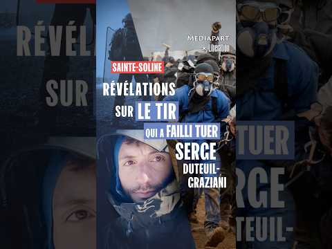 Sainte-Soline : le tir tendu qui a failli tuer un manifestant feat ⁠@liberation #shorts #mediapart