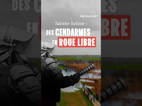 La manifestation de Sainte-Soline vue par les gendarmes #shorts #mediapart #tiktok