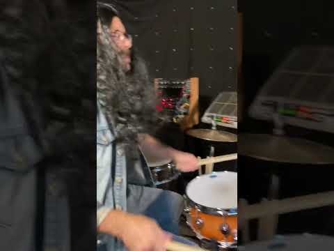 Crazy Train Modular tease, RIP Ozzy! #drumcover #ozzyosbourne #crazytrain #moog #dfam #subharmonicon