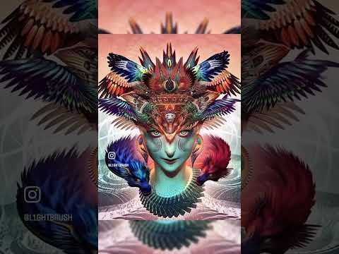 Droidbrushed Dharma Dragon (Android Jones x Lightbrush)