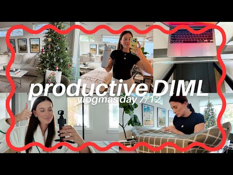 VLOGMAS DAY 7 | Productive Day In My Life Working From Home