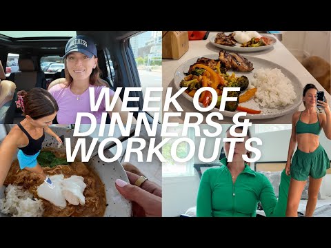 Week of Dinners and Workouts | Grocery Shopping | Meal Ideas