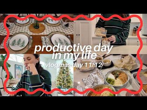VLOGMAS DAY 11 | Strength x 3 Mile Run | Productive Day In My Life