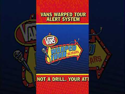 ⚠️ OCTOBER VANS WARPED TOUR ALERT SYSTEM ⚠️
