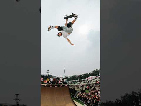 kickflips in vans on the @vans vert ramp... our dream 🥹