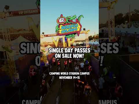 single-day passes for warped orlando are on sale now! only free one day? we’ve got u ⚡