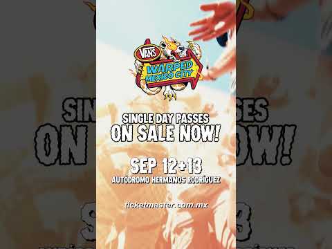 u heard it here first folks 📢 single day passes for @vanswarpedtourmx are on sale NOW! 🎸