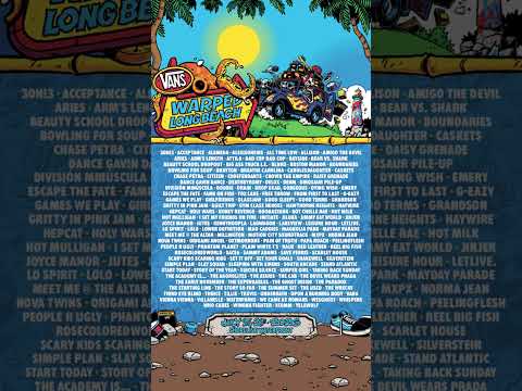 feast ur eyes on the glorious lineup for @vans warped tour in long beach this july ☀️