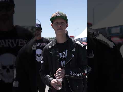 Fxck Cancer warrior, Remington Rice, lived like a rockstar at @vans warped tour in Long Beach, CA