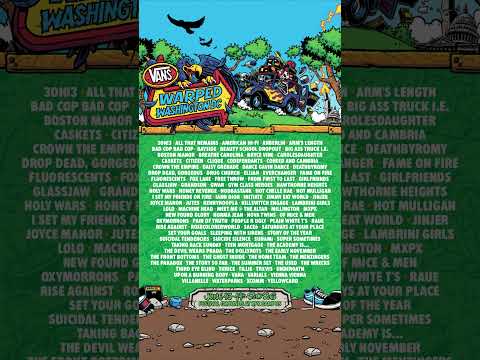 dc… the wait is officially over 😮‍💨 say hello to the full @vans warped tour lineup for this june 🖤