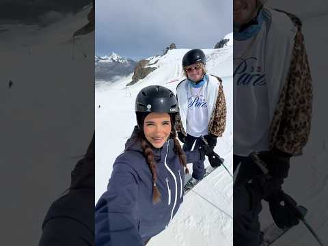 He only skis in circles