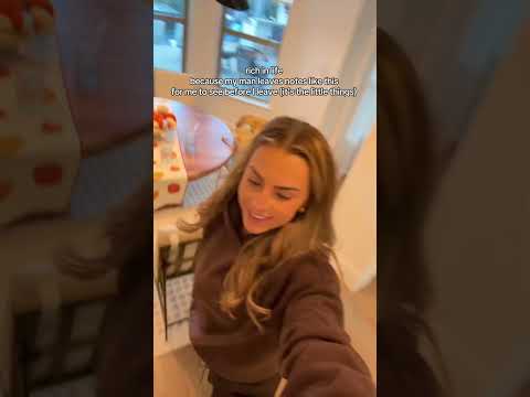 He puts it in front of the coffee cause he knows I'll see it 🥹