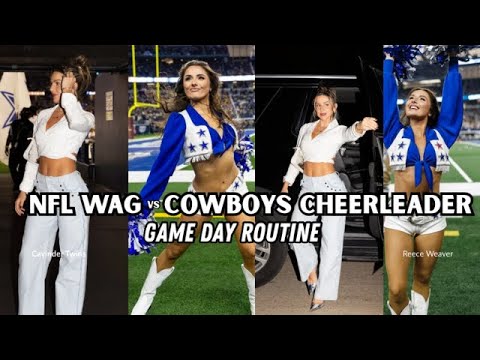 Dallas Cowboys Game Day Vlog | A day in the life of an NFL Wag vs. NFL Cheerleader ft. Reece Weaver
