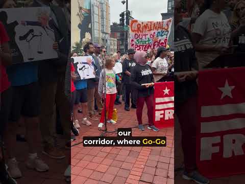 Rally against Trump's federal takeover of DC