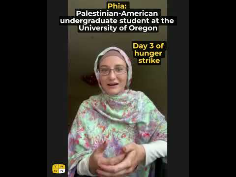 U Oregon students HUNGER STRIKE for #Gaza