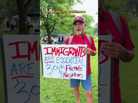 'My family's at risk': Baltimore man speaks up for immigrant relatives at #NoKings protest