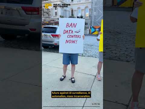 Gen-Z Activist Micaiah Lloyd Speaks out Against Data Centers Around Baltimore #politics #AI