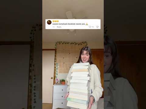 She will be posting more book videos 🗣️