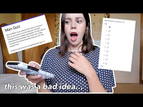 I sent a quiz to every boy I've ever had a crush on (I cried)
