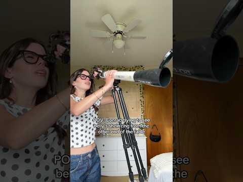 Had to bust out the telescope