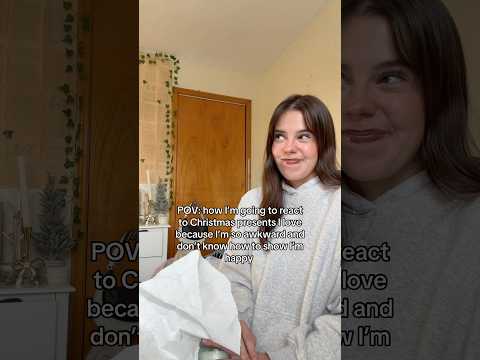 I hateee being watched while opening gifts 😭