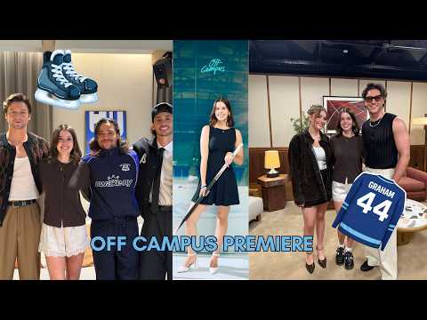 hanging out with the cast of OFF CAMPUS